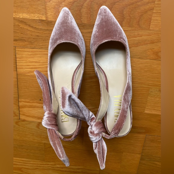 BHLDN Anthropology • Billy Ella Blush Velvet Heel • US 7.5 - Picture 2 of 3